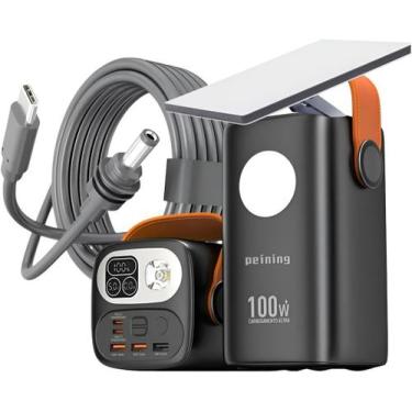 Imagem de Power Bank 100W 60000mAh + Cabo USB-C/DC 3m Para Starlinkk Mini Antena