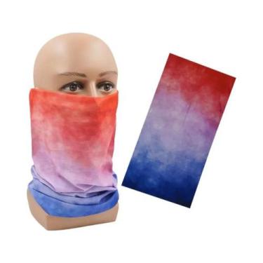 Imagem de Máscara Facial Esportiva Feminina Com Proteção UV, Bandana Gradiente, 