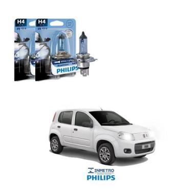 Imagem de Lâmpadas Farol Fiat Uno Philips H4 BlueVision