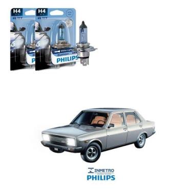 Imagem de Lâmpadas Farol Fiat Panorama Philips H4 BlueVision