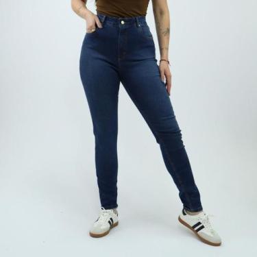 Imagem de Calca Jeans Kdori Skinny Cintura Alta Bolso Frontal, 40, Jeans