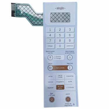 Imagem de Teclado Membrana Microondas Brastemp Bms25 Bms25abhna - Compatível com