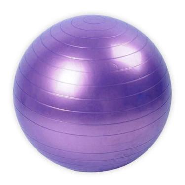 Imagem de Bola Pilates Suiça Yoga Ginástica Fisioterapia Abdominal 55cm Roxo - G
