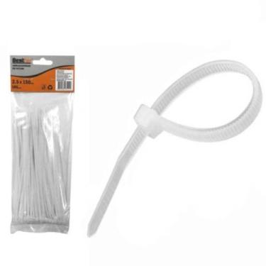 Imagem de Abraçadeira de nylon 2,50 mm x 15 cm 100 peças - BFH0743 (Branco) - Be