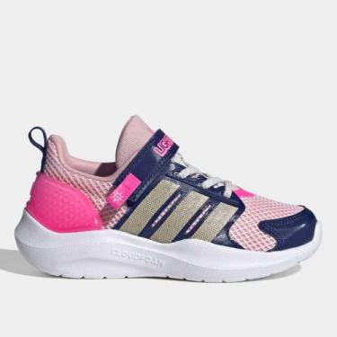 Imagem de Tênis Infantil Adidas Lightorama, Rosa, Azul, 32