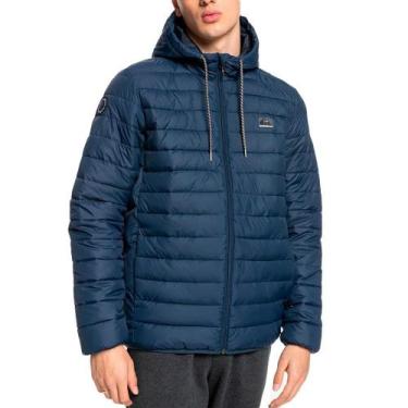 Imagem de Jaqueta Quiksilver Scaly Hood Masculina Azul Marinho, Gulf blue, M