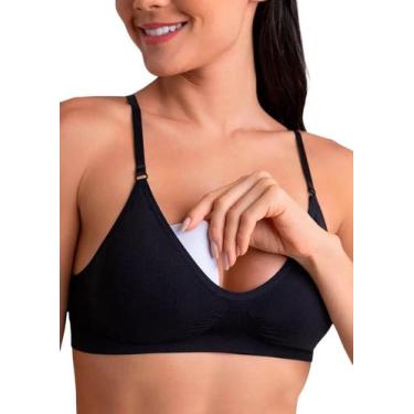 Imagem de Sutiã Top Com Bojo Removível Sem Costura loba-Lupo 41901, Preto, G