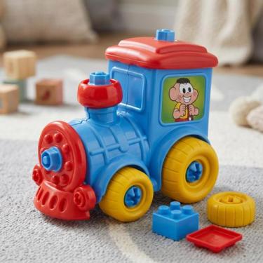 Imagem de Trenzinho Infantil Menino Divertido Cascão Estimular Imaginação Cores 