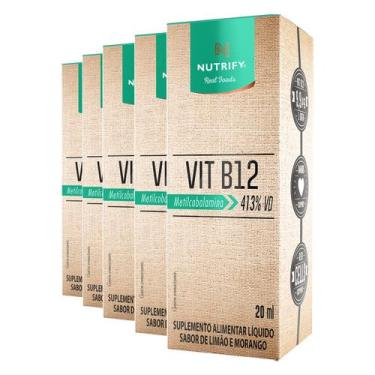 Imagem de Kit 5 Vitamina B12 Nutrify 20ml
