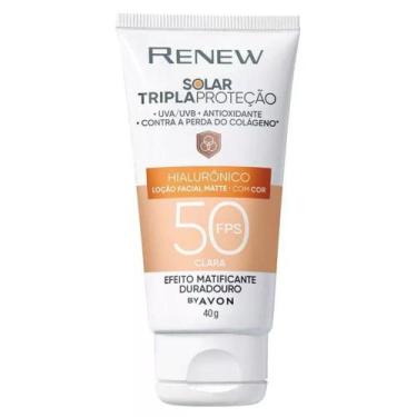 Imagem de Protetor Facial Renew Solar Hialurônico  FPS 50 40g - Avon