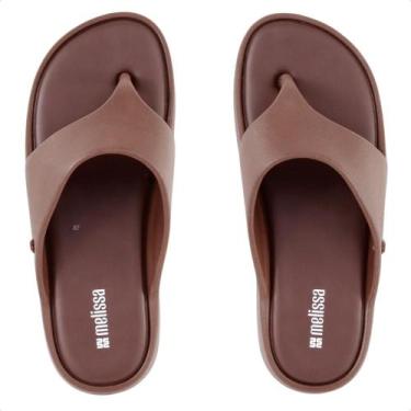 Imagem de Chinelo Melissa Free Platform Thong AD Feminino, 38, Marrom