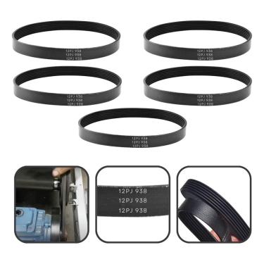 Imagem de Kit 5 Correias do Motor Compatível Para Esteira Ergométrica Life Fitness 93/95/97t