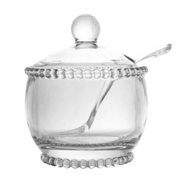 Imagem de Açucareiro Pearl em Cristal com Colher 10cm Wolff