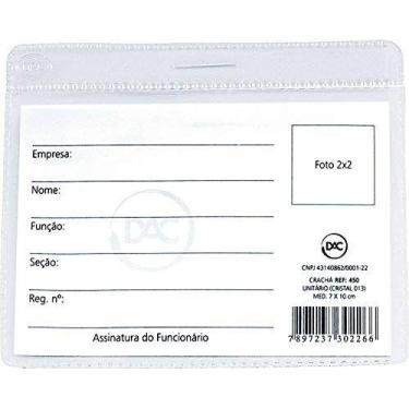 Imagem de Cracha Sem Presilha Transparente 7X10 Cm. (0,13) - DAC