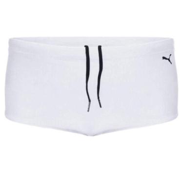 Imagem de Sunga Praia Lateral Larga Puma 26015.003, Branco, P