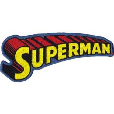 Imagem de C&D Visionary Application Superman Text Logo Patch