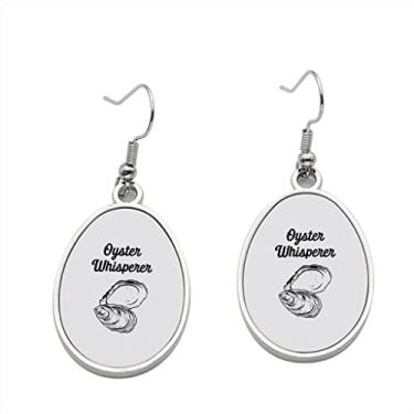 Imagem de Brinco Oyster Whisperer – Brincos com pingente de ostra para meninas – Presente de festa de aniversário dos namorados, Metal, Sem pedras preciosas