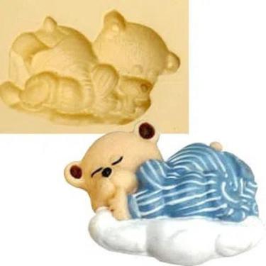 Imagem de Molde De Silicone Chá De Bebê, Urso Dormindo, Nuvem, Resina, Confeitaria, Biscuit Molds Planet