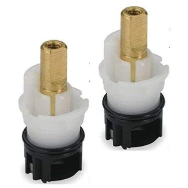 Imagem de RP24096 Kit de reparo de conjunto de haste de torneira de substituição para vários lavatórios Delta com duas manípulas, central, torneira de banheiro generalizada, pacote com 2