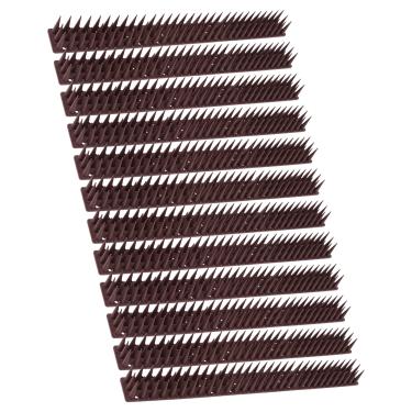 Imagem de Espinhos de pássaros, 12 pacotes de espátulas de plástico de dissuasão de pássaros espículas de cerca de segurança para dispersos pequenos pássaros gato estorninhos pardais esquilo, pontas de dissuasã