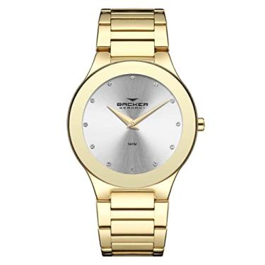 Imagem de Relógio Backer Feminino Ref: 4001145f Si Fashion Dourado