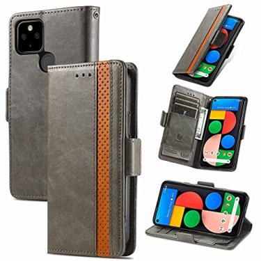 Imagem de For Google Pixel 5a 5G CaseNeo Business Splicing Dual Magnetic Buckle Horizontal Flip PU Leather Case with Holder & Card Slots & Wallet