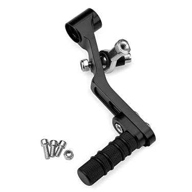 Imagem de LEDISHUN Acessórios de motocicleta Pedal de câmbio Pegs alavanca de mudança de marcha esquerda compatível com Honda CB500X CBR500R CB500F CBR400R CB400X CB400F NX400 NX500 (preto)