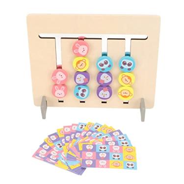 Imagem de Bloco de Madeira Brinquedo Slide Quebra-cabeça Cor Forma Correspondência Pré-escolar Brinquedos de Aprendizagem Classificação Jogo de Lógica Correspondente