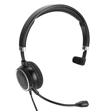 Imagem de Fone de ouvido para computador, fone de ouvido USB com microfone, fone de ouvido de som nítido, fone de ouvido sobre a cabeça para comunicação de Call Center, escritório/aula online