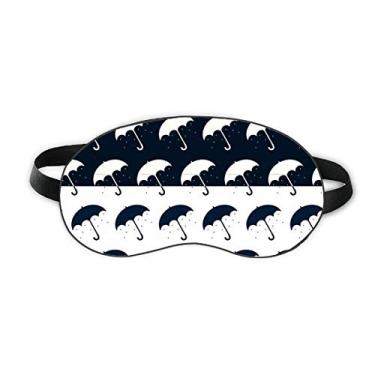 Imagem de Sombrinha branca preta para chuva, clima de sono, proteção para olhos macia para noite