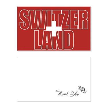 Imagem de Nome da bandeira do país da Suíça, cartão de agradecimento, papel de aniversário, agradecimento de casamento