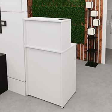 Imagem de Balcão Caixa Atendimento Comercial Recepção 600x420 NetMobil (Branco)