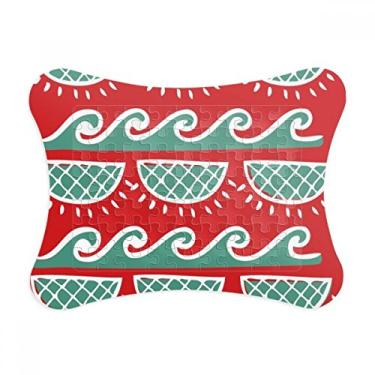 Imagem de Wave Mexico Totems Moldura de quebra-cabeça Civilização Antiga Decoração de imagem Enfeite de jogo de quebra-cabeça