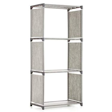 Imagem de YUHOME Estante com 4 prateleiras, estante, estante, armazenamento, livros, expositor, prateleira, organizador