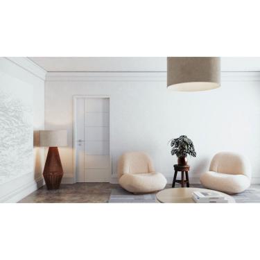 Imagem de Folha de Porta de Madeira 210x82cm Espessura 3,5cm MMC Primer Frisada Elegance Eucatex Primer