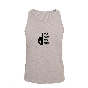 Imagem de Regata Masculina Algodão No Pain No Gain Básica-Masculino