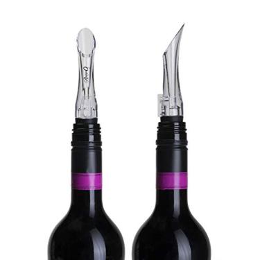 Imagem de Cork Pops Aerador de vinho Nicholas VinOair, preto, 15,24 cm (6 polegadas)