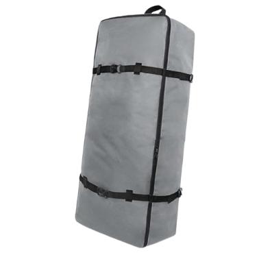 Imagem de Fancyes Mochila de paddleboard stand up paddle board saco bolsa organizador de armazenamento alça ajustável saco de prancha de surf para caiaque, Preta