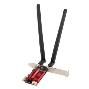 Imagem de WIFI7 Cartão WiFi PCIe, MT7925 Pro 5400Mbps Adaptador de Placa de Rede Sem Fio PCIEx1 Com Antena Dupla 8DB, Adaptador Sem Fio 2.4G/5G/6G Tri-band Bluetooth 5.3