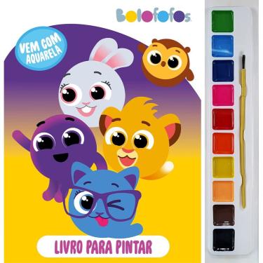 Imagem de Bolofofos Livro para Pintar com Aquarela