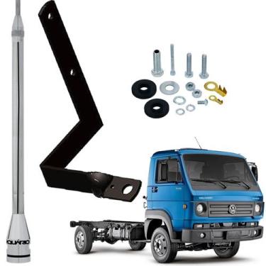 Imagem de Antena Móvel PX Inox 2,70 Metros Alongador 60cm PL-2003 + Suporte Dian