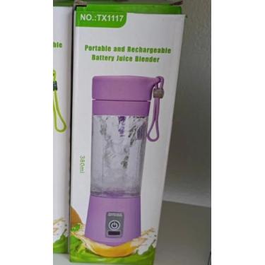 Imagem de Mini liquidificador portátil - Juice Cuo, Roxo, 380