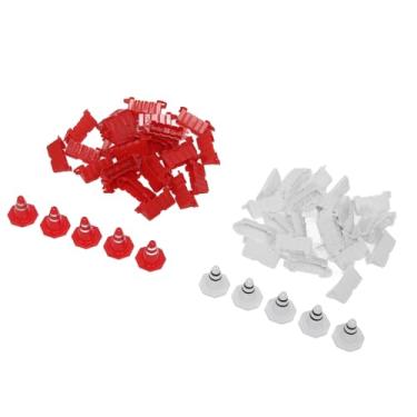 Imagem de Barreira de Estrada de Corrida de Carro RC Plástico Portátil RC Racing Tráfego Cones de Estrada para Treinamento 50 Peças