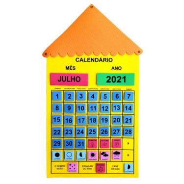 Imagem de Painel Calendário Do Mês Em E.v.a Sala de Aula - Criativa Materiais Ed
