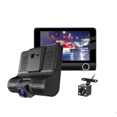 Imagem de DVR Automotivo com 3 Câmeras para Segurança - Grava Vídeo e Som - Knup