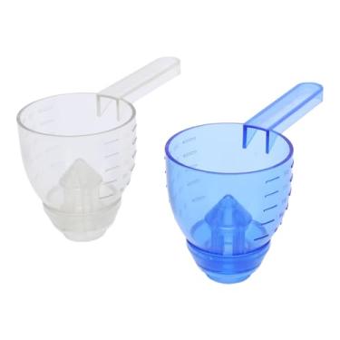 Imagem de 2 Colheres de Medição de Plástico Transparente Com Funil e Escala, Colheres de Leite Em pó Com Alça Longa de Capacidade de 25g para Suplementos e Ingredientes, Controle Eficiente