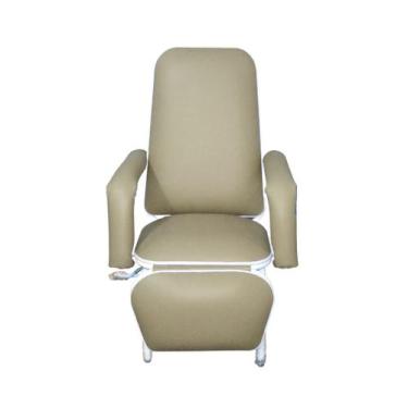 Imagem de Poltrona Reclinável Hospitalar Descanso Standard Azul Céu - Metal Solu