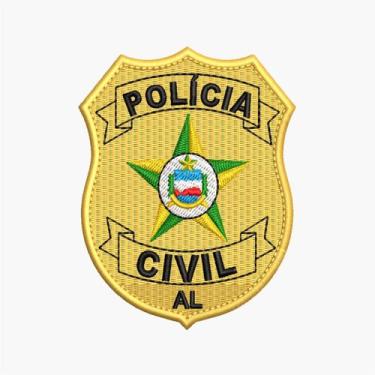 Imagem de Brasão PCAL padrão com tiras autocolantes - Talles Bordados