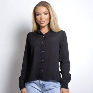 Imagem de Camisa Social Feminina Manga Longa de Botões Casual Básica Uniforme El