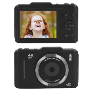 Imagem de Câmera Digital Bolso 4K, Câmera Digital Portátil Com Zoom Digital 48 MP e Zoom 16X Com Tela IPS HD 2,8 Polegadas, Câmera Vídeo Compacta para Viagens, Vlogging, Reuniões,